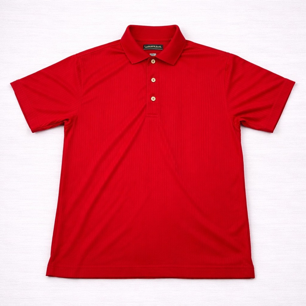 Cubavera Polo Shirt Mens Small Red Casual Short Sleeve